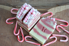 PINK PEPPERMINT CANDY CANE SOAP